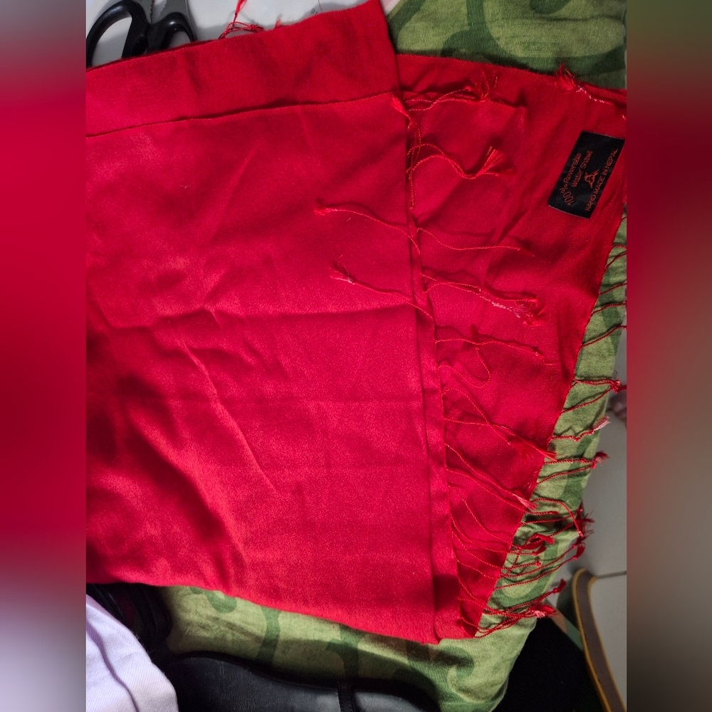 Vibrant Red Scarf